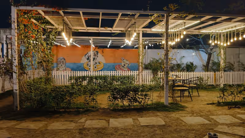 Weekend live music setup