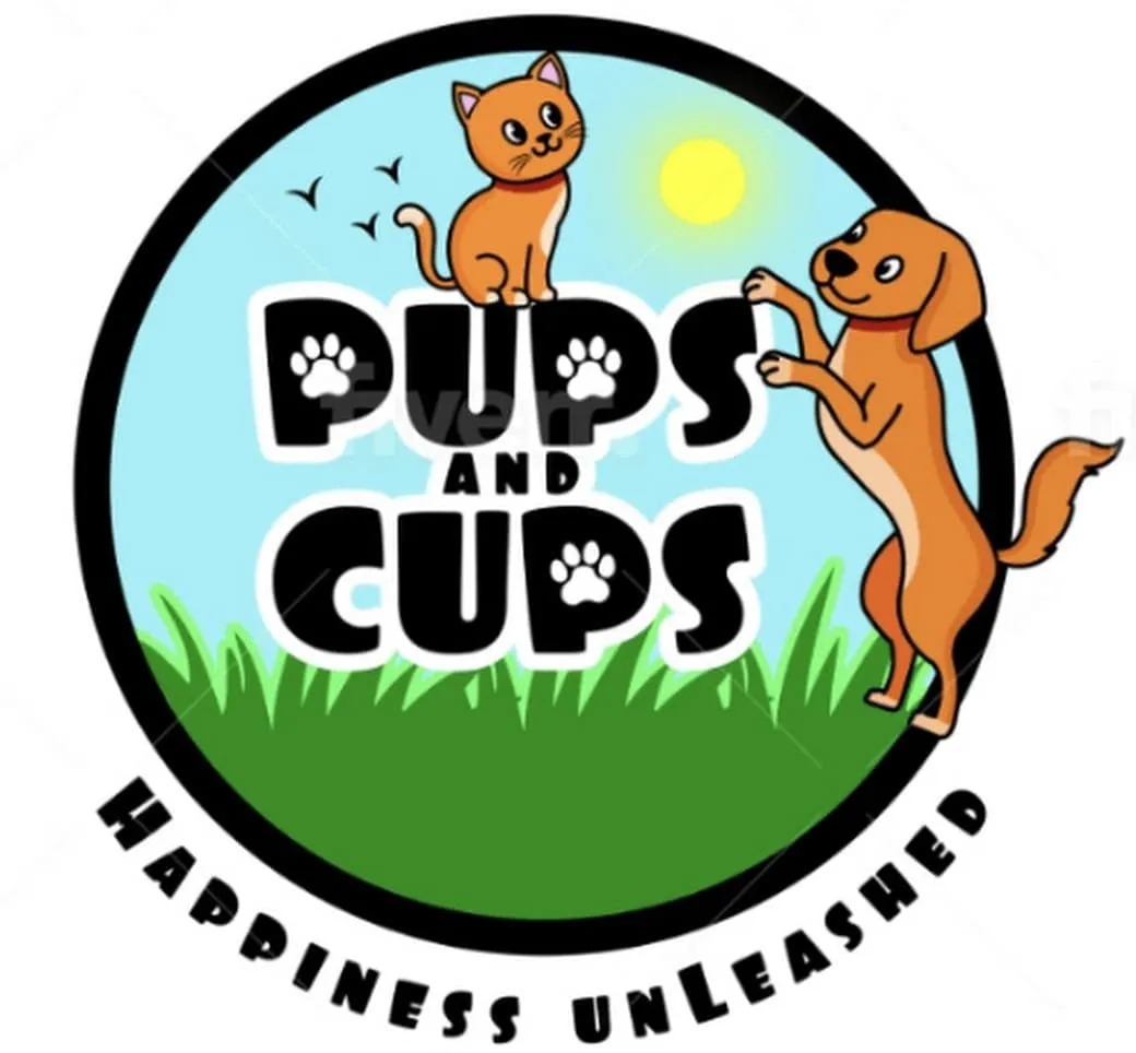 Pups & Cups logo